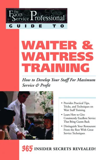 A book about Waiter & Waitress Training For Maximum Service & Profit