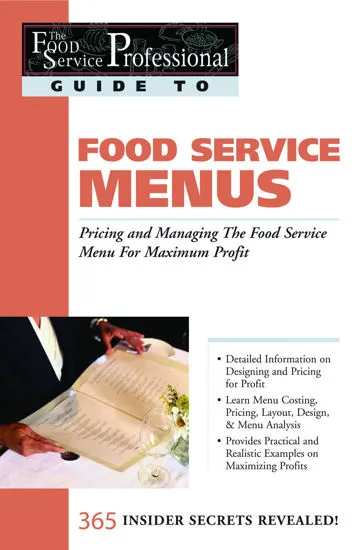 A book about how to create restaurant Menus