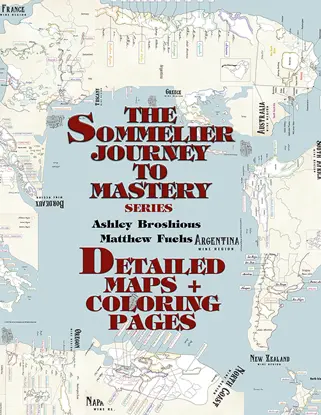 The Sommelier’s Journey to Mastery: Detailed Maps and Coloring Pages